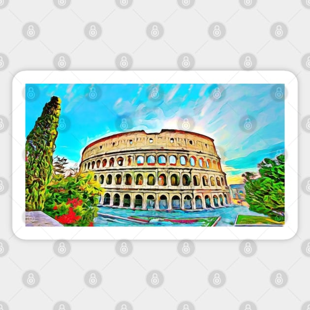 ROMA Colosseum (Coliseum) Sticker by doniainart